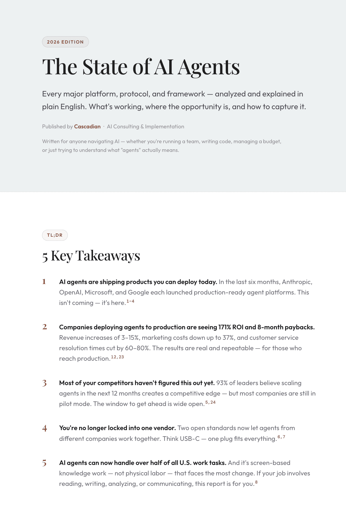 State of AI Agents 2026 Report